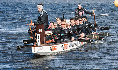 Rostocker Seebären auf dem Wasser.