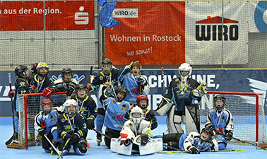 Gruppenfoto der Rostocker Nasenbären