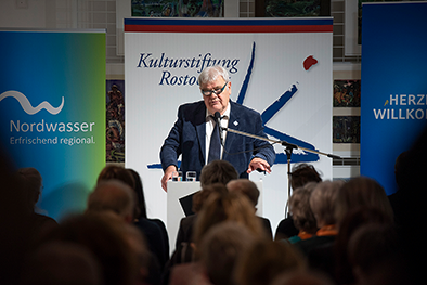 Vortrag bei einer Veranstaltung der Kulturstiftung Rostock.