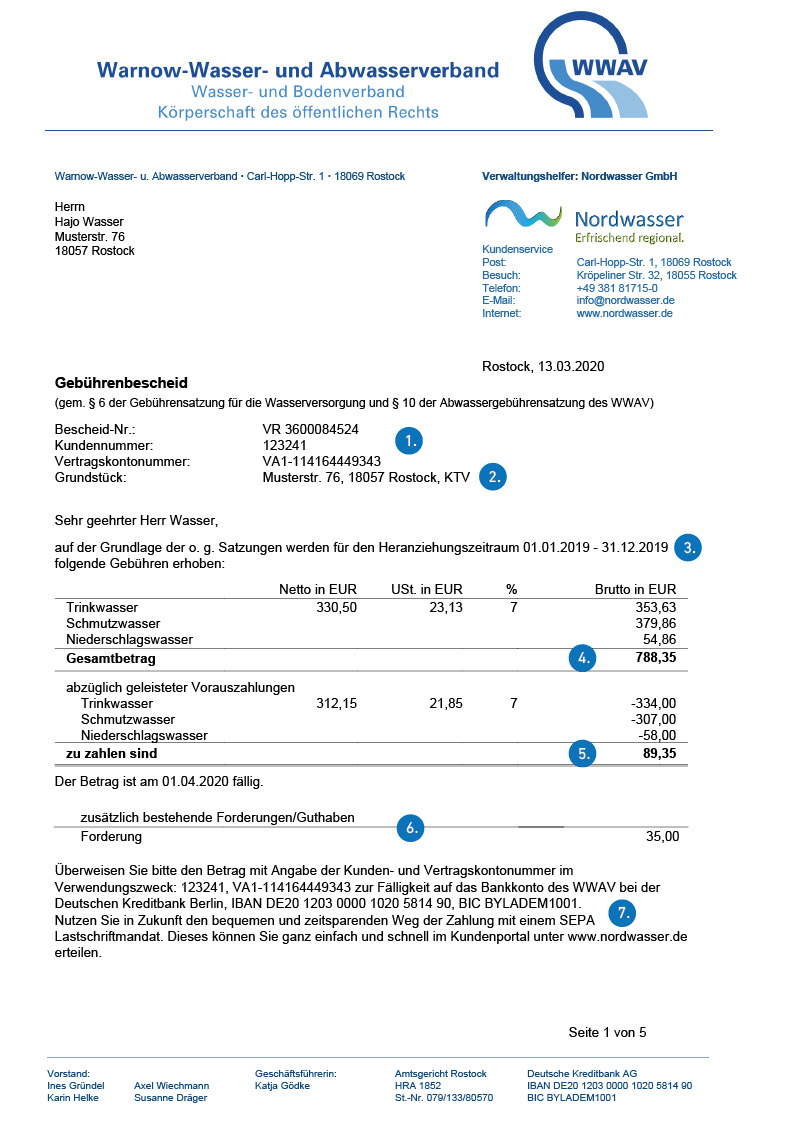 Gebuhrenbescheid Nordwasser