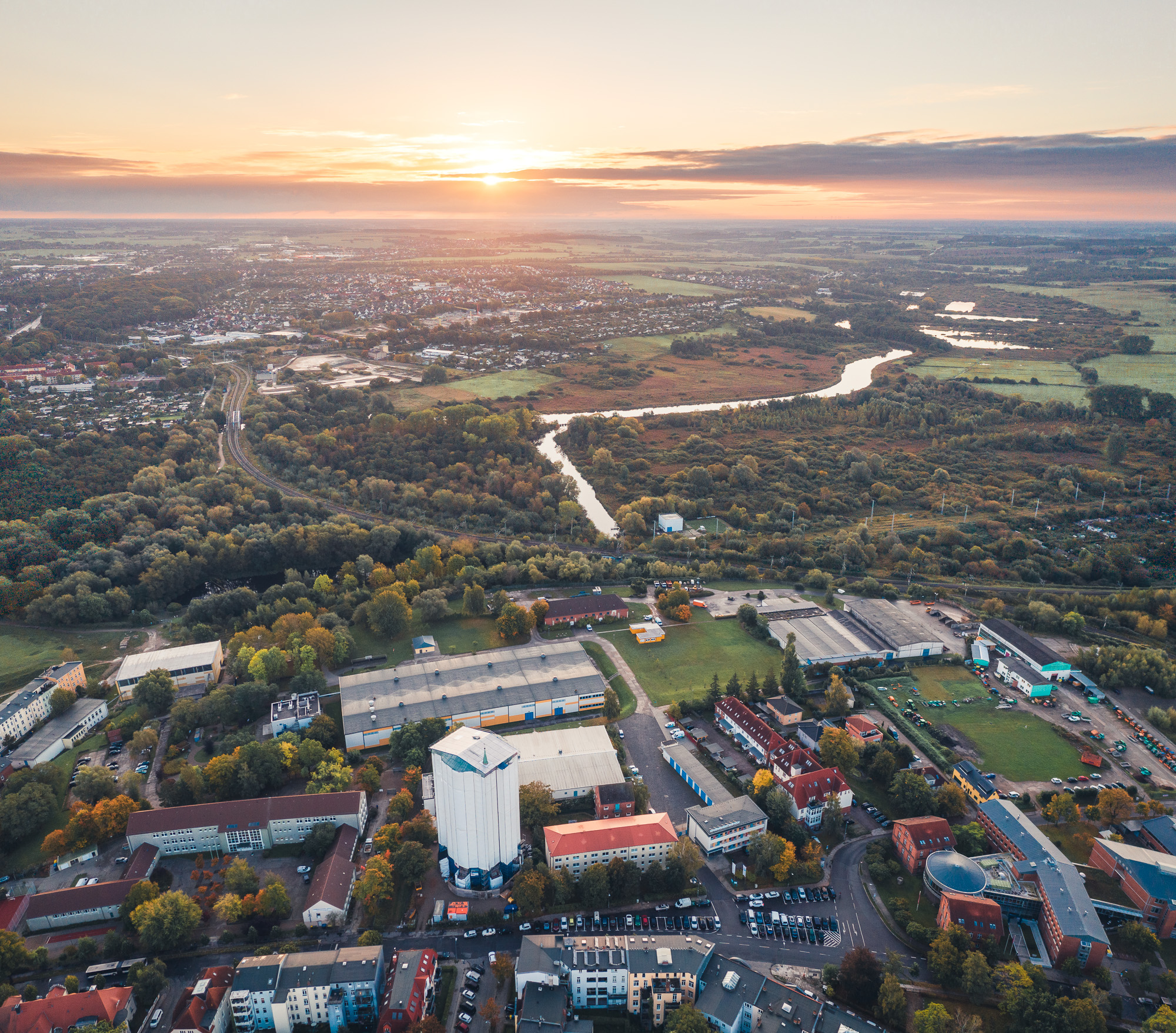 Luftaufnahme Wasserwerk Rostock